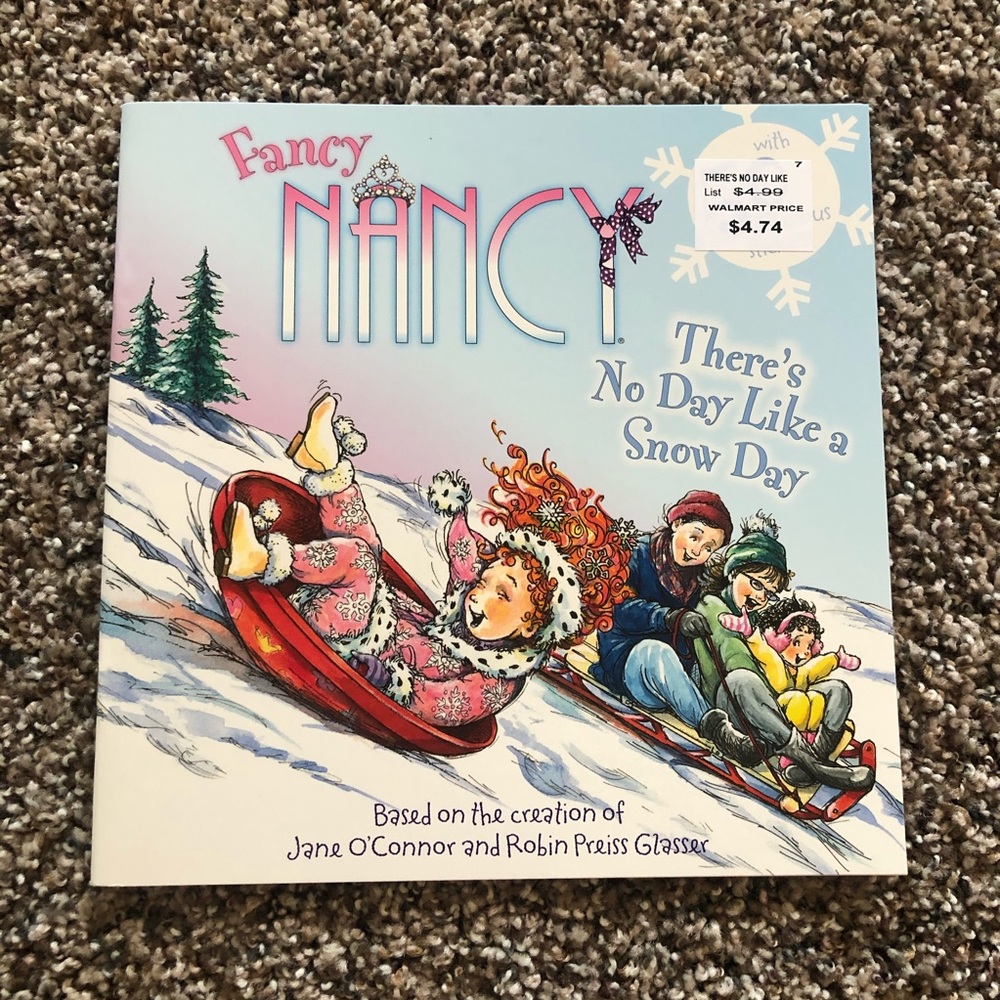 📚4/$12 Fancy Nancy Snow Day Book NEW